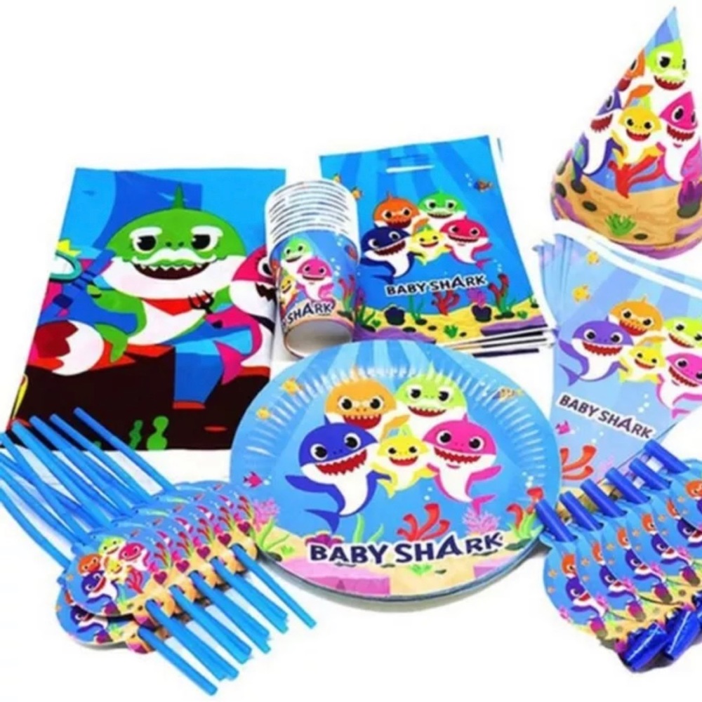Baby Shark Party Supplies - Baby Shark Birthday Decorations - Party In A box